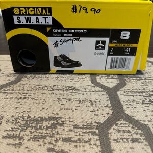 Mens Black Leather Oxford Dress Shoes High Gloss Casual Comfortable